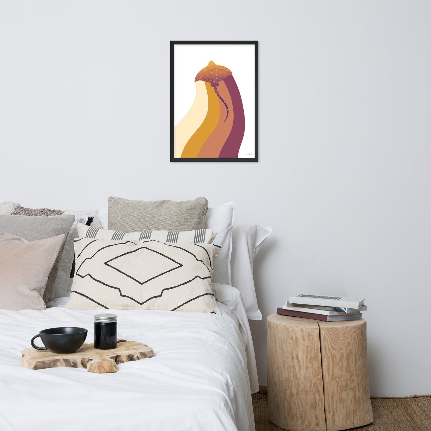 Rainbow Manray Framed matte paper poster