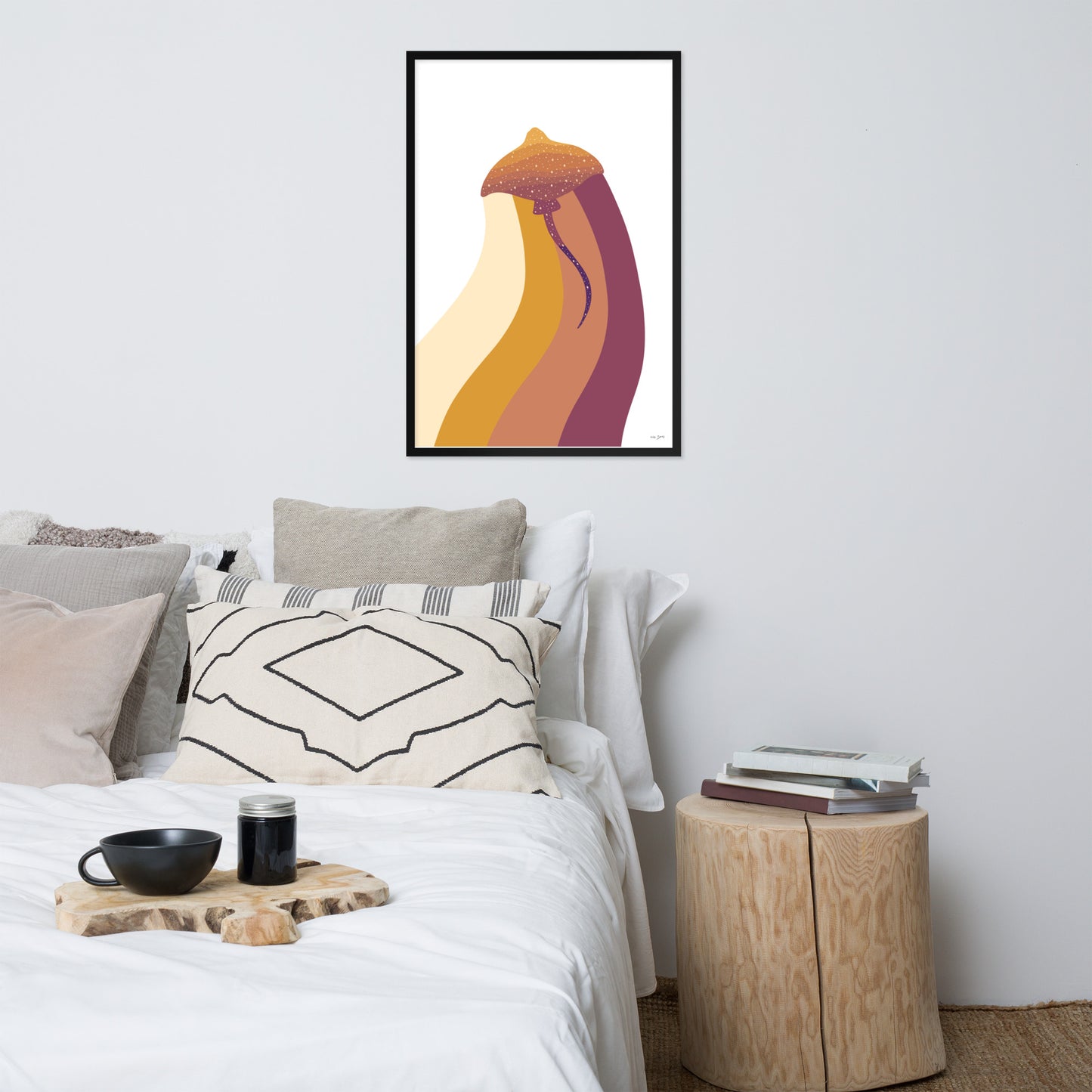 Rainbow Manray Framed matte paper poster