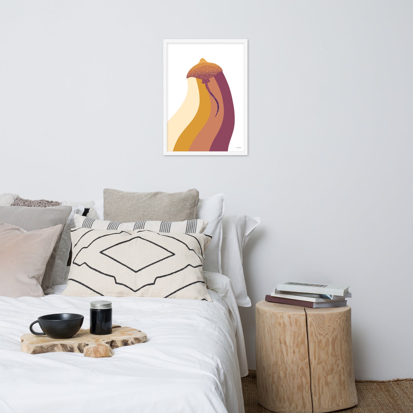 Rainbow Manray Framed matte paper poster