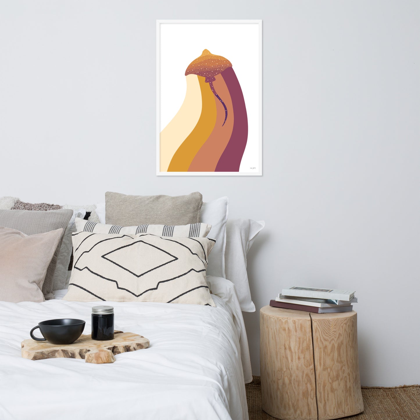 Rainbow Manray Framed matte paper poster